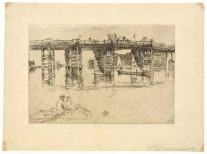 Stary most Putney autorstwa James Abbott McNeill Whistler