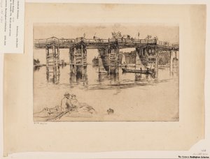 Stary most Putney autorstwa James Abbott McNeill Whistler