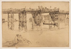 Stary most Putney autorstwa James Abbott McNeill Whistler