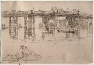 Old Putney Bridge autorstwa James McNeill Whistler