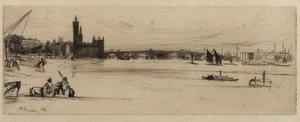 Stary Most Westminsterski autorstwa James Abbott McNeill Whistler