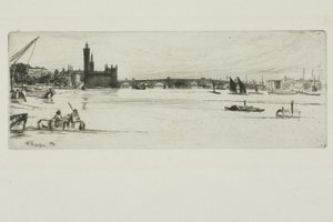 Stary Most Westminsterski autorstwa James Abbott McNeill Whistler