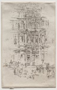 Pałace, Bruksela autorstwa James McNeill Whistler