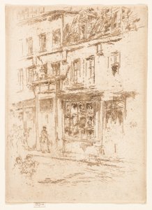 Little Butter Street, Bruksela autorstwa James Abbott McNeill Whistler