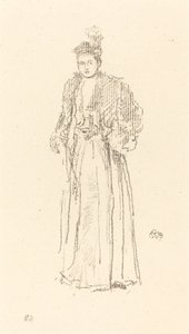 Studium portretowe: panna Charlotte R. Williams autorstwa James Abbott McNeill Whistler