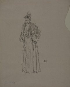 Studium portretowe: panna Charlotte R. Williams autorstwa James Abbott McNeill Whistler