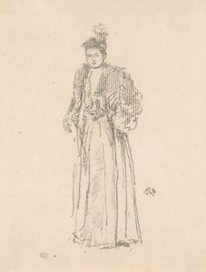 Studium portretowe: panna Charlotte R. Williams autorstwa James Abbott McNeill Whistler