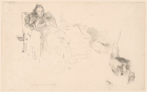 Studium portretowe: Pani Filip, nr 4 [Studia Philipsa] autorstwa James Abbott McNeill Whistler