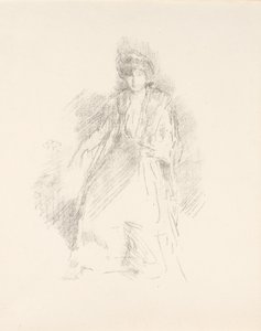 Portret młodej kobiety w kapeluszu [panna Seaton] autorstwa James Abbott McNeill Whistler