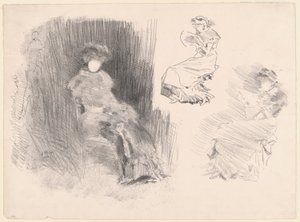 Czytanie autorstwa James Abbott McNeill Whistler
