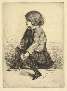 Seymour Haden Jr, siedzący autorstwa James McNeill Whistler
