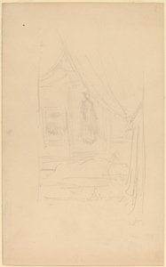 Szkic portretu pani Godwin powieszony w Towarzystwie Artystów Brytyjskich autorstwa James Abbott McNeill Whistler