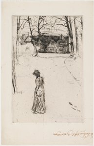 Speke Hall: Aleja autorstwa James Abbott McNeill Whistler