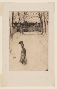 Speke Hall: Aleja autorstwa James Abbott McNeill Whistler