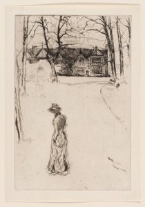 Speke Hall: Aleja autorstwa James Abbott McNeill Whistler