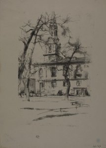 St Giles-in-the-Fields autorstwa James Abbott McNeill Whistler