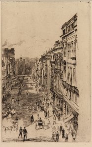 Ulica św. Jakuba autorstwa James Abbott McNeill Whistler
