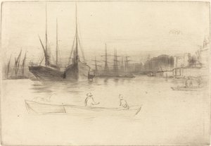 Parowce z wieży autorstwa James Abbott McNeill Whistler