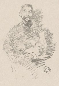 Stephane Mallarme autorstwa James Abbott McNeill Whistler