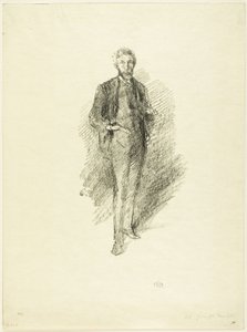 Badanie: Joseph Pennell autorstwa James Abbott McNeill Whistler