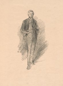 Badanie: Joseph Pennell autorstwa James Abbott McNeill Whistler