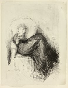 Badanie: Siedząca Maud autorstwa James Abbott McNeill Whistler