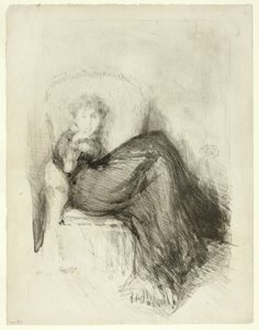 Badanie: Siedząca Maud autorstwa James Abbott McNeill Whistler