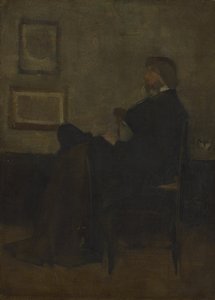 Studium do "Aranżacji w szarości i czerni, nr 2: Portret Thomasa Carlyle