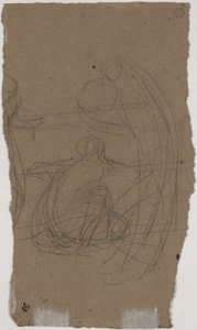 Studium „Wariacje w kolorze niebieskim i zielonym” [verso] autorstwa James Abbott McNeill Whistler