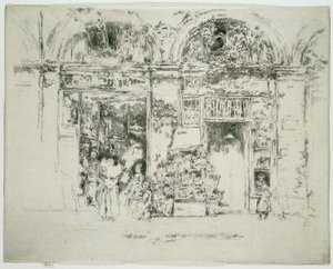 Słoneczniki, targ St Germain, Paryż autorstwa James Abbott McNeill Whistler