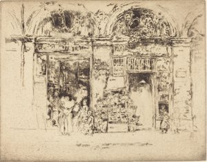 Słoneczniki, Rue des Beaux-Arts autorstwa James Abbott McNeill Whistler