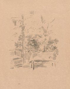 Jeden na jednego w ogrodzie autorstwa James McNeill Whistler