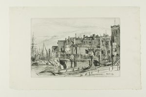 Policja w Tamizie autorstwa James Abbott McNeill Whistler
