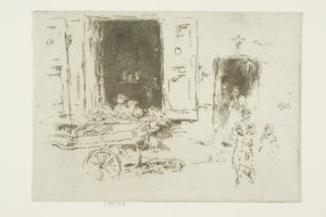Barrow - dzielnica Marolles, Bruksela autorstwa James Abbott McNeill Whistler