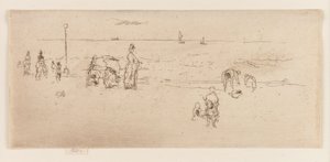 Plaża, Ostenda autorstwa James Abbott McNeill Whistler