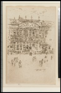 Kościół - Bruksela (Adoracja) autorstwa James Abbott McNeill Whistler