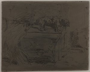Pies w hodowli autorstwa James Abbott McNeill Whistler