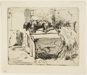 Pies w hodowli autorstwa James Abbott McNeill Whistler