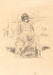 Udrapowana postać siedząca autorstwa James Abbott McNeill Whistler