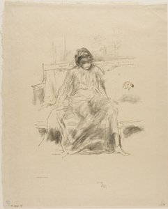 Udrapowana postać siedząca autorstwa James Abbott McNeill Whistler