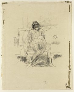 Udrapowana postać siedząca autorstwa James Abbott McNeill Whistler