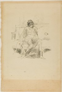 Udrapowana postać siedząca autorstwa James Abbott McNeill Whistler