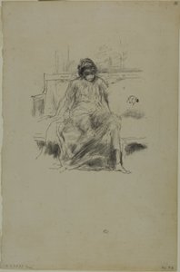 Udrapowana postać siedząca autorstwa James Abbott McNeill Whistler