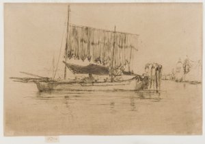 Łódź rybacka autorstwa James Abbott McNeill Whistler