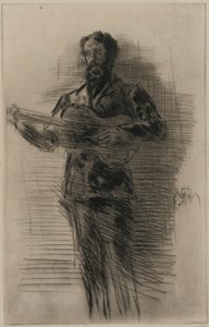 Gitarzysta (M.W. Ridley) autorstwa James Abbott McNeill Whistler