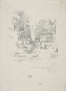 Mała Kawiarnia au Bois autorstwa James Abbott McNeill Whistler
