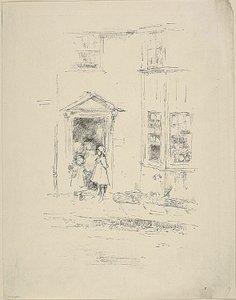Małe Drzwi, Lyme Regis autorstwa James Abbott McNeill Whistler