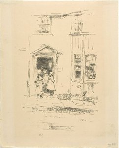 The Little Doorway, Lyme Regis autorstwa James McNeill Whistler