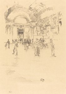 Długa Galeria, Luwr autorstwa James Abbott McNeill Whistler