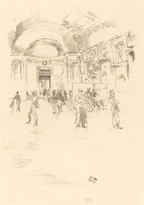 Długa Galeria, Luwr autorstwa James Abbott McNeill Whistler